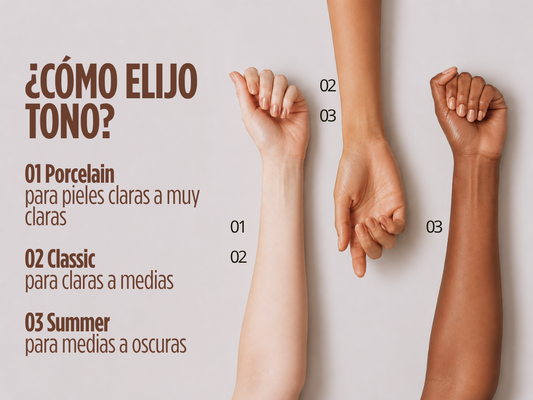 Cómo elegir el tono de tu base de maquillaje según tu piel
